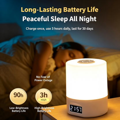 LED small night light bedroom sleep lamp eye-protection desk lamp student dormitory rechargeable bedside lamp