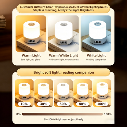 LED small night light bedroom sleep lamp eye-protection desk lamp student dormitory rechargeable bedside lamp