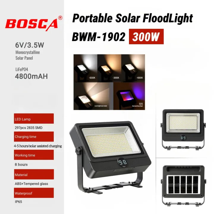 Portable Solar Flood Light