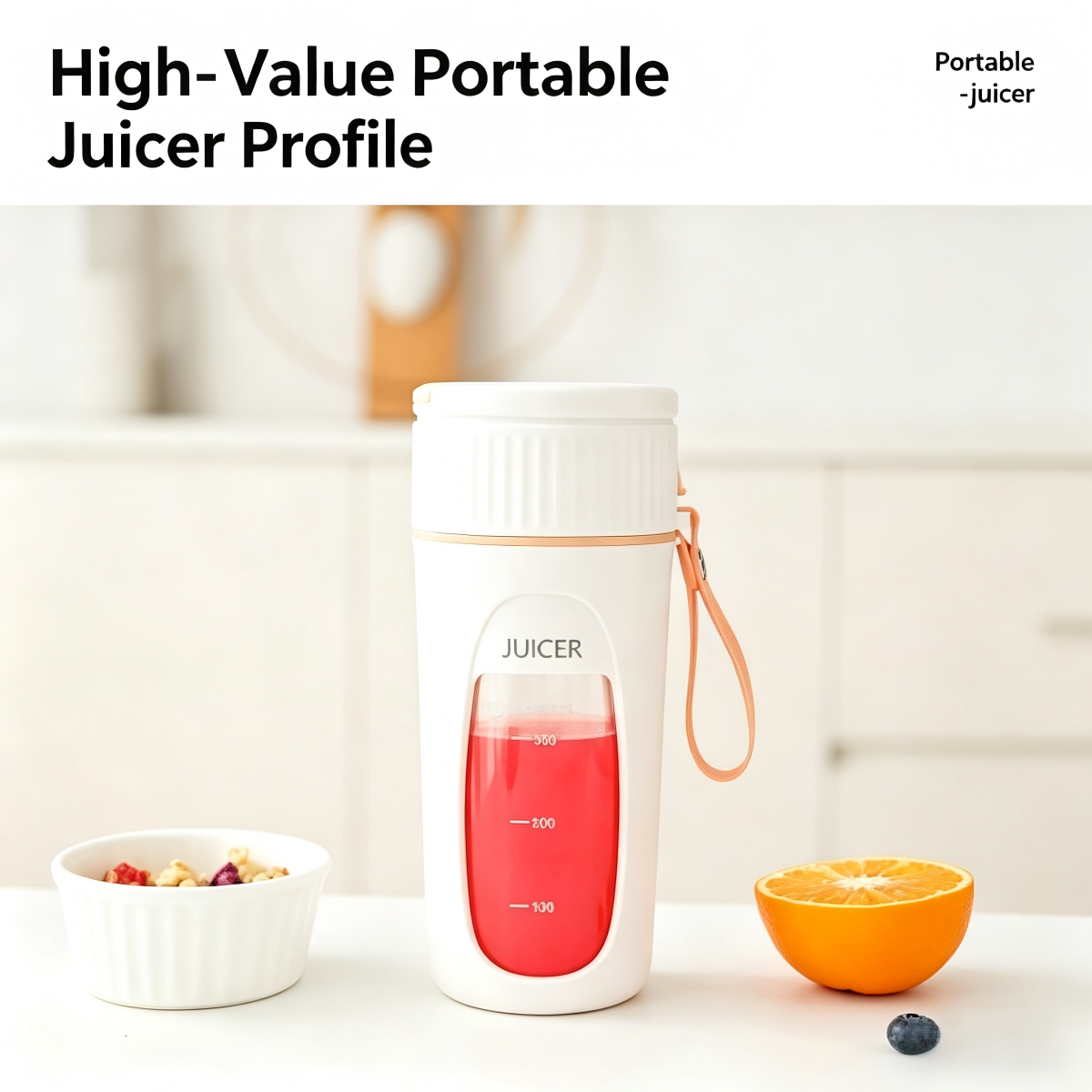 Portable Rechargeable Juicer Small Fruit Juice Cup Multifunctional Juicer for Students and Home Use